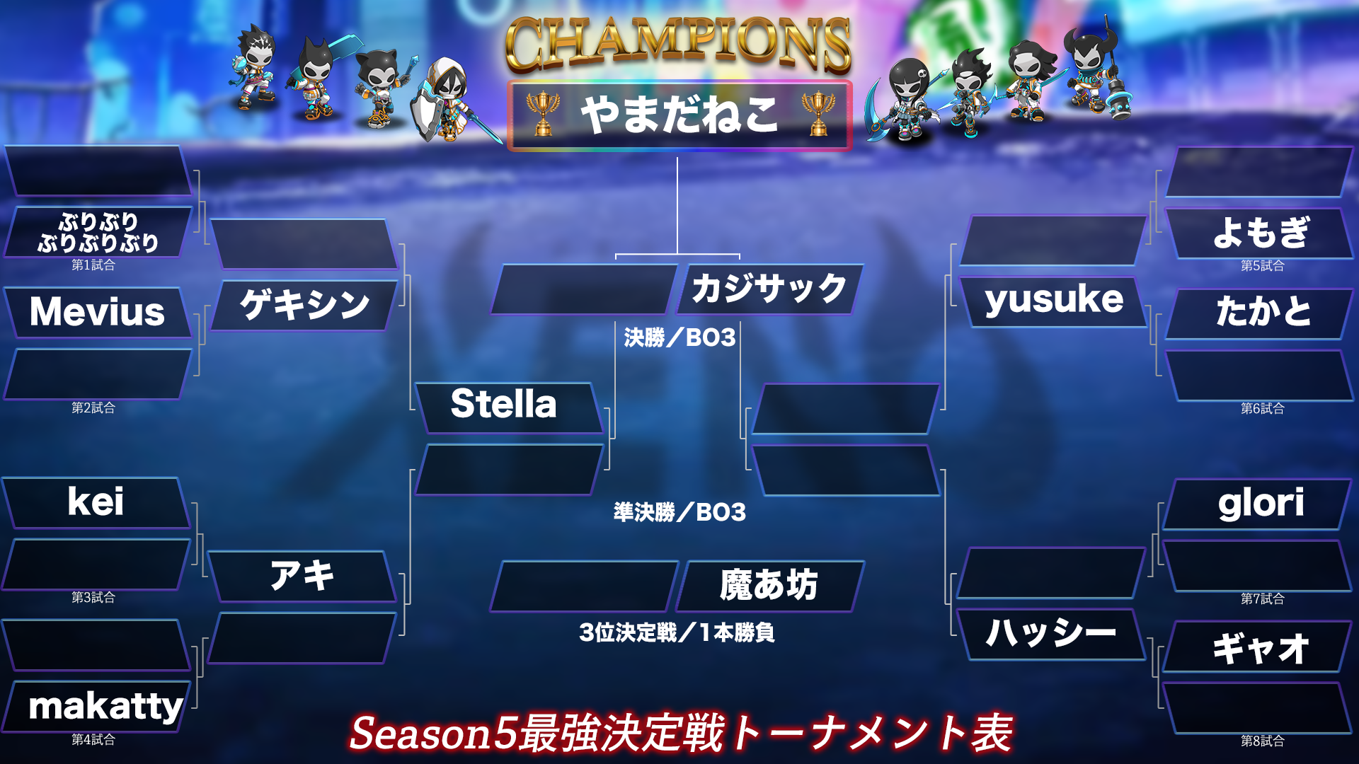 Season 5 トーナメント表
